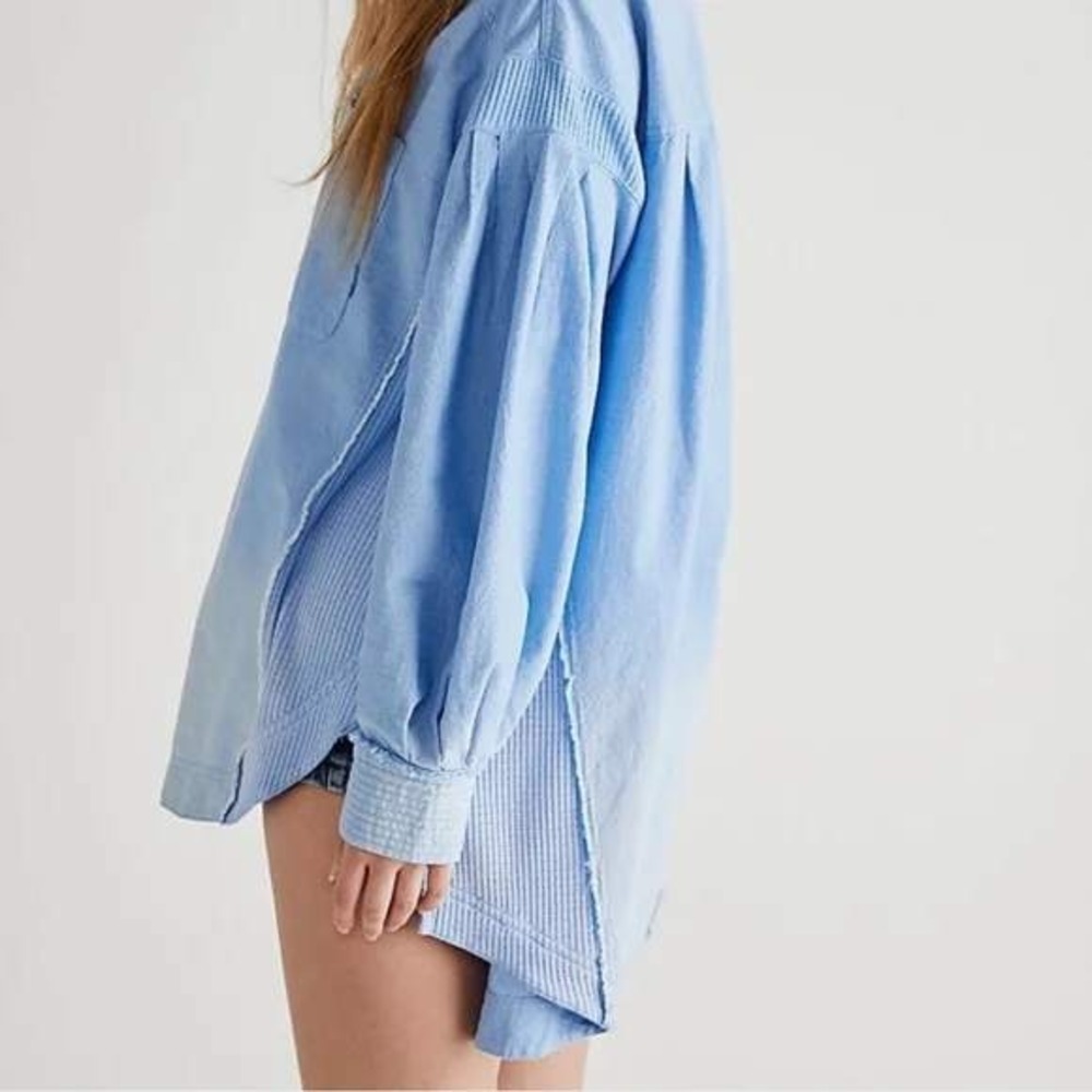 We the Free Cool N Clean Shirt Oversized Shirt Garment Dyed Size‎ Medium - Picture 2 of 16